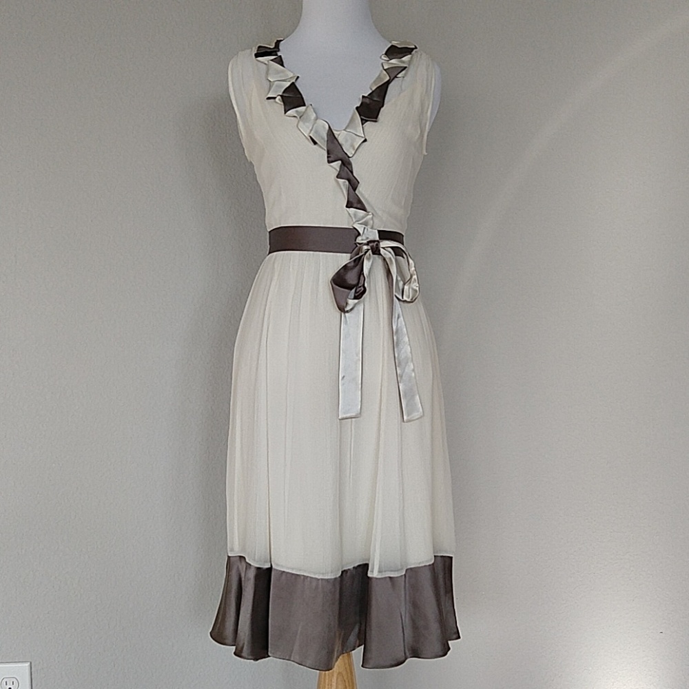 BCBG Max Azria Silk Crepe Dress